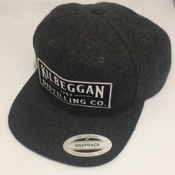 NWT Kilbeggan Distilling Co 1757 Hat SnapBack adjustable cap gray wool NWT - Picture 3 of 9